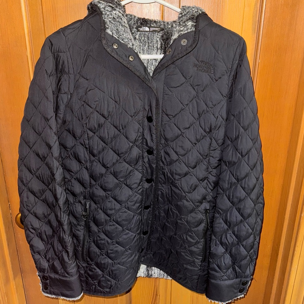 Lined, Button Up North Face Jacket - image 1